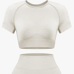 Athletic Cream Women's Crop Top